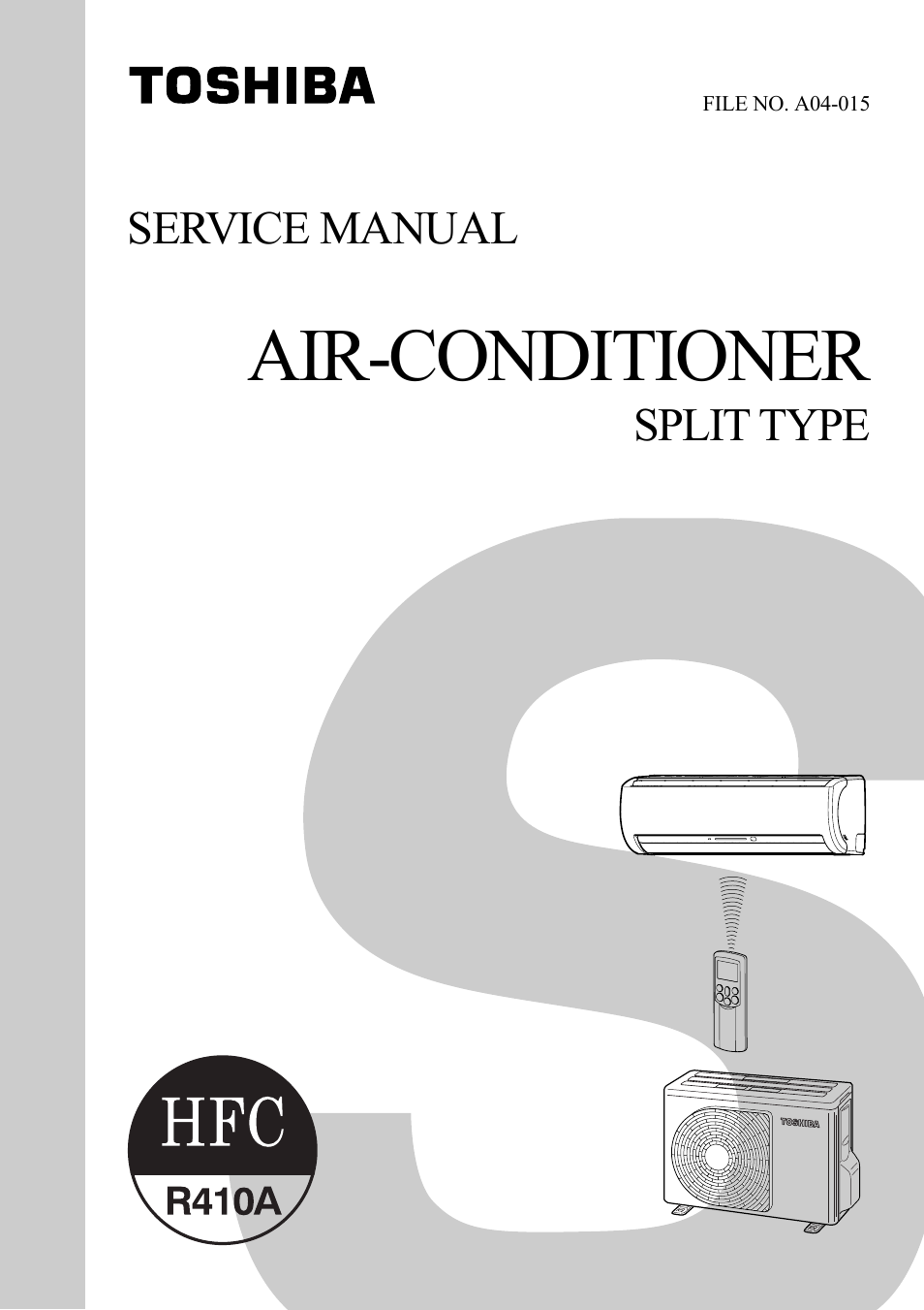 Toshiba RAS-M13EKCVP-E User Manual | 136 pages