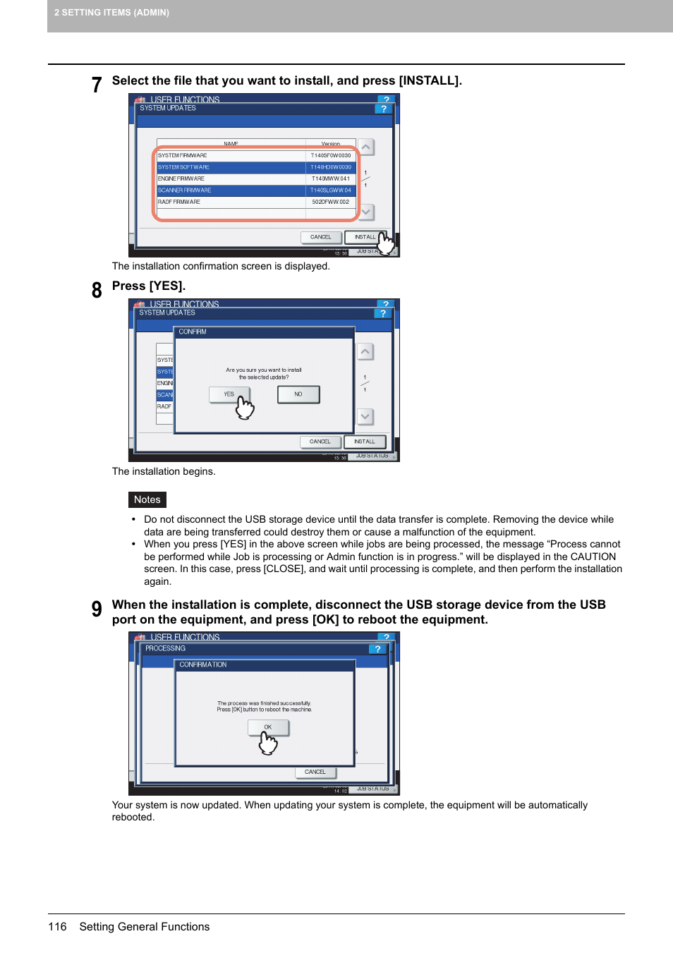 Toshiba multifunctional digital color systems e-STUDIO4540C User Manual | Page 118 / 282