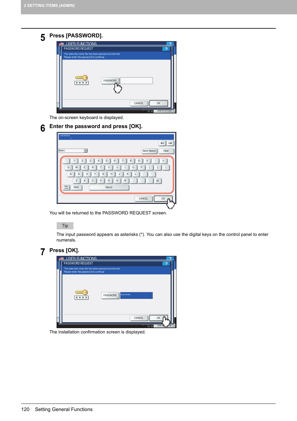 Toshiba multifunctional digital color systems e-STUDIO4540C User Manual | Page 122 / 282