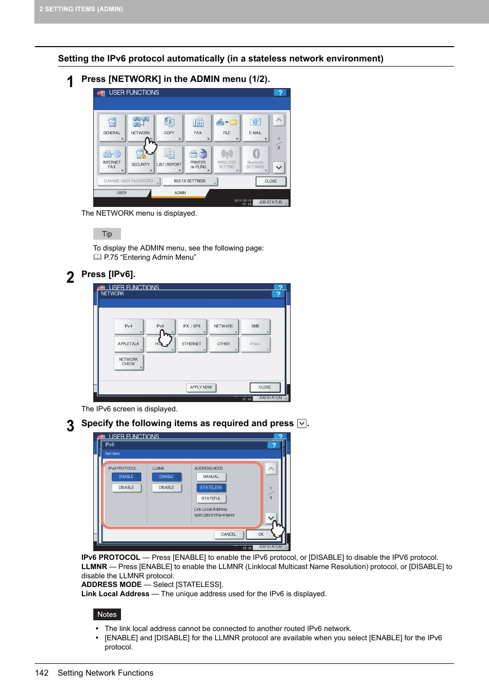 Toshiba multifunctional digital color systems e-STUDIO4540C User Manual | Page 144 / 282