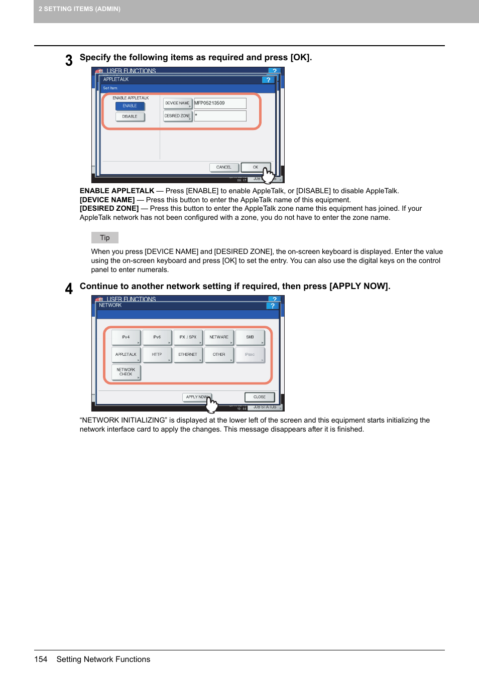 Toshiba multifunctional digital color systems e-STUDIO4540C User Manual | Page 156 / 282