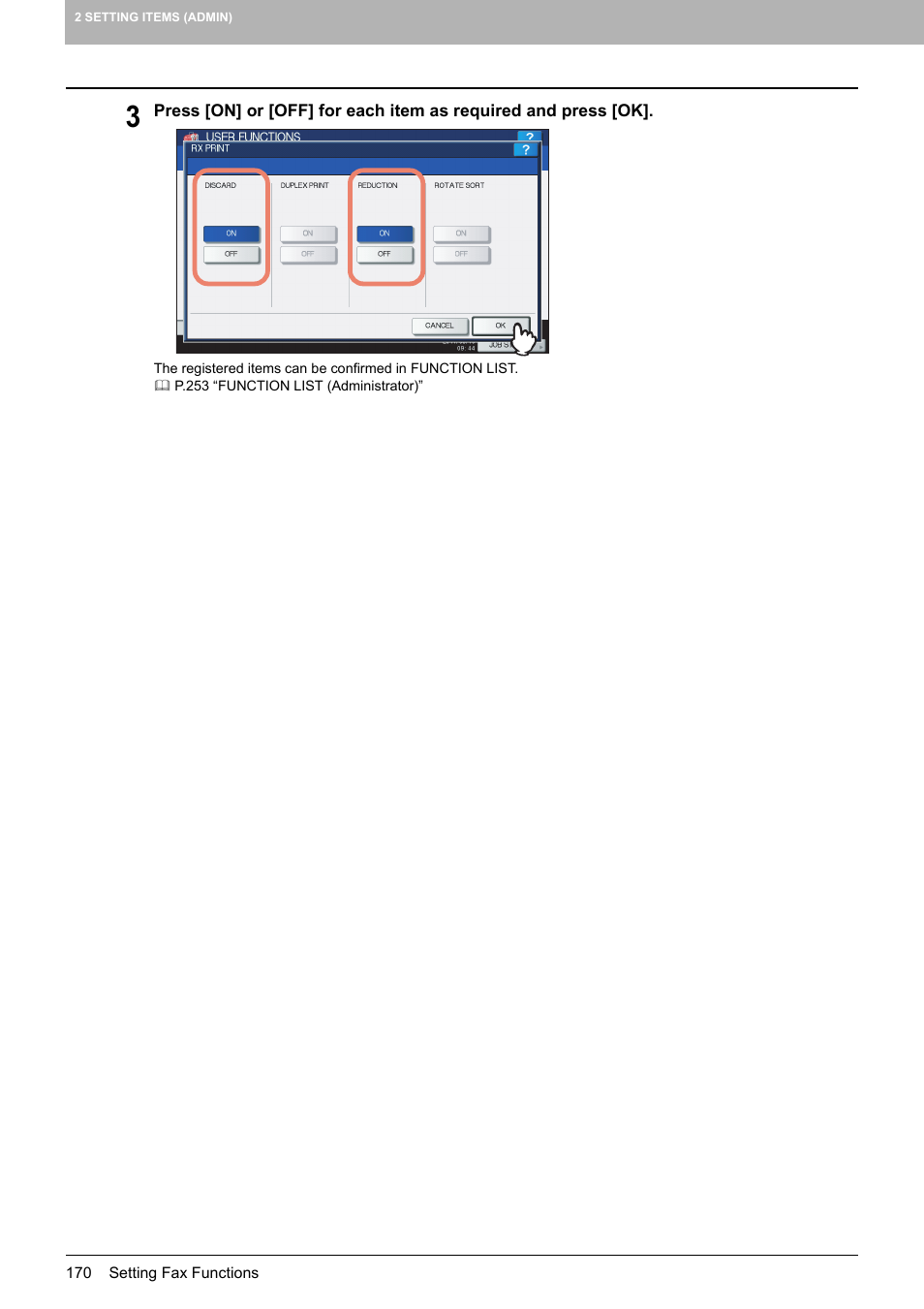 Toshiba multifunctional digital color systems e-STUDIO4540C User Manual | Page 172 / 282