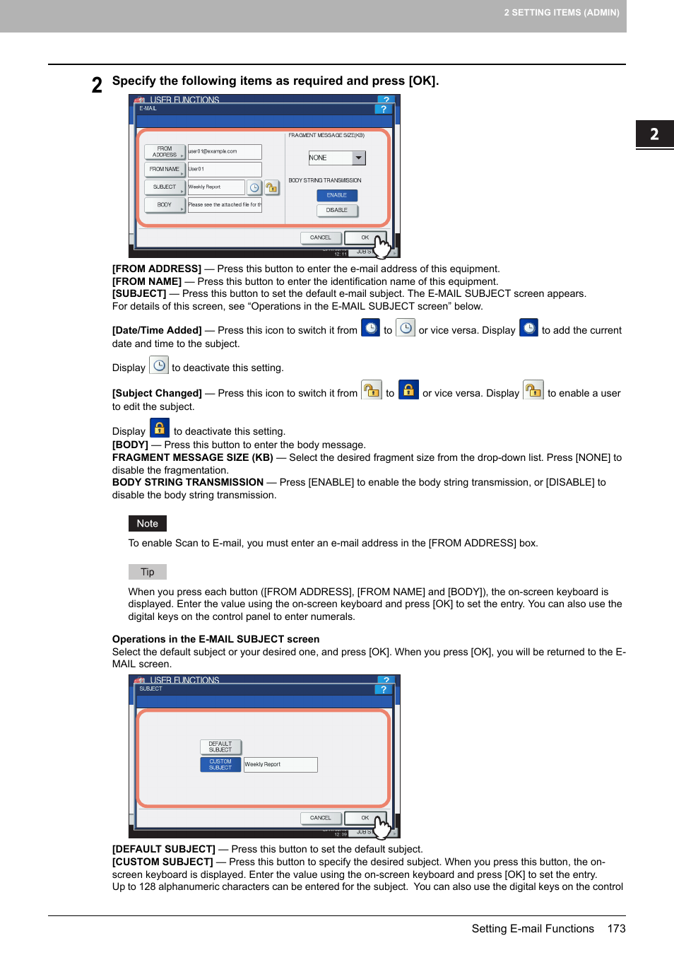 Toshiba multifunctional digital color systems e-STUDIO4540C User Manual | Page 175 / 282