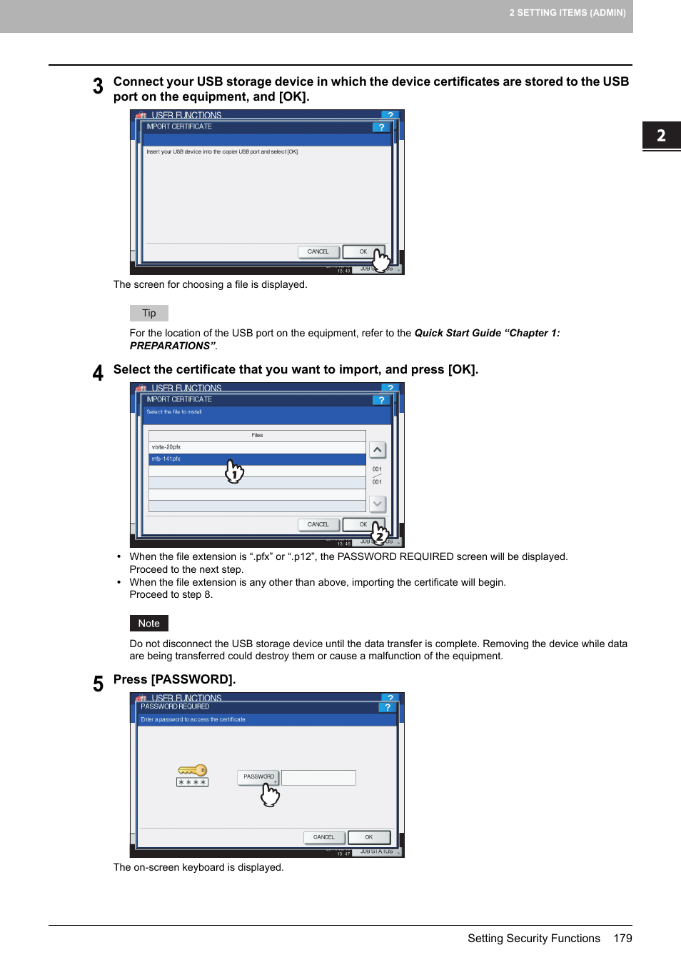 Toshiba multifunctional digital color systems e-STUDIO4540C User Manual | Page 181 / 282