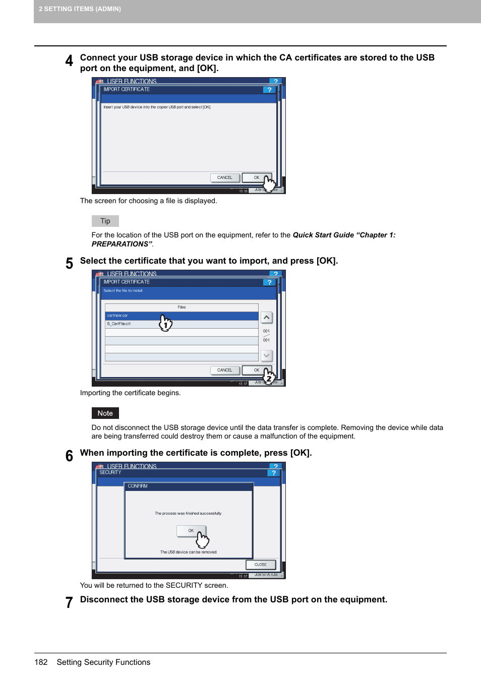 Toshiba multifunctional digital color systems e-STUDIO4540C User Manual | Page 184 / 282