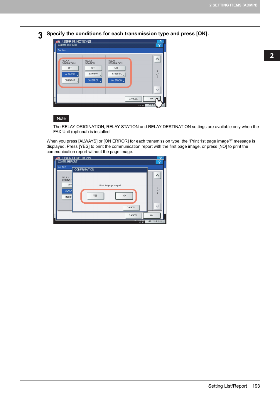Toshiba multifunctional digital color systems e-STUDIO4540C User Manual | Page 195 / 282