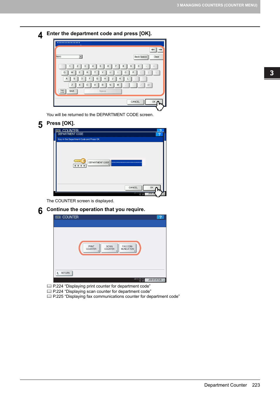 Toshiba multifunctional digital color systems e-STUDIO4540C User Manual | Page 225 / 282