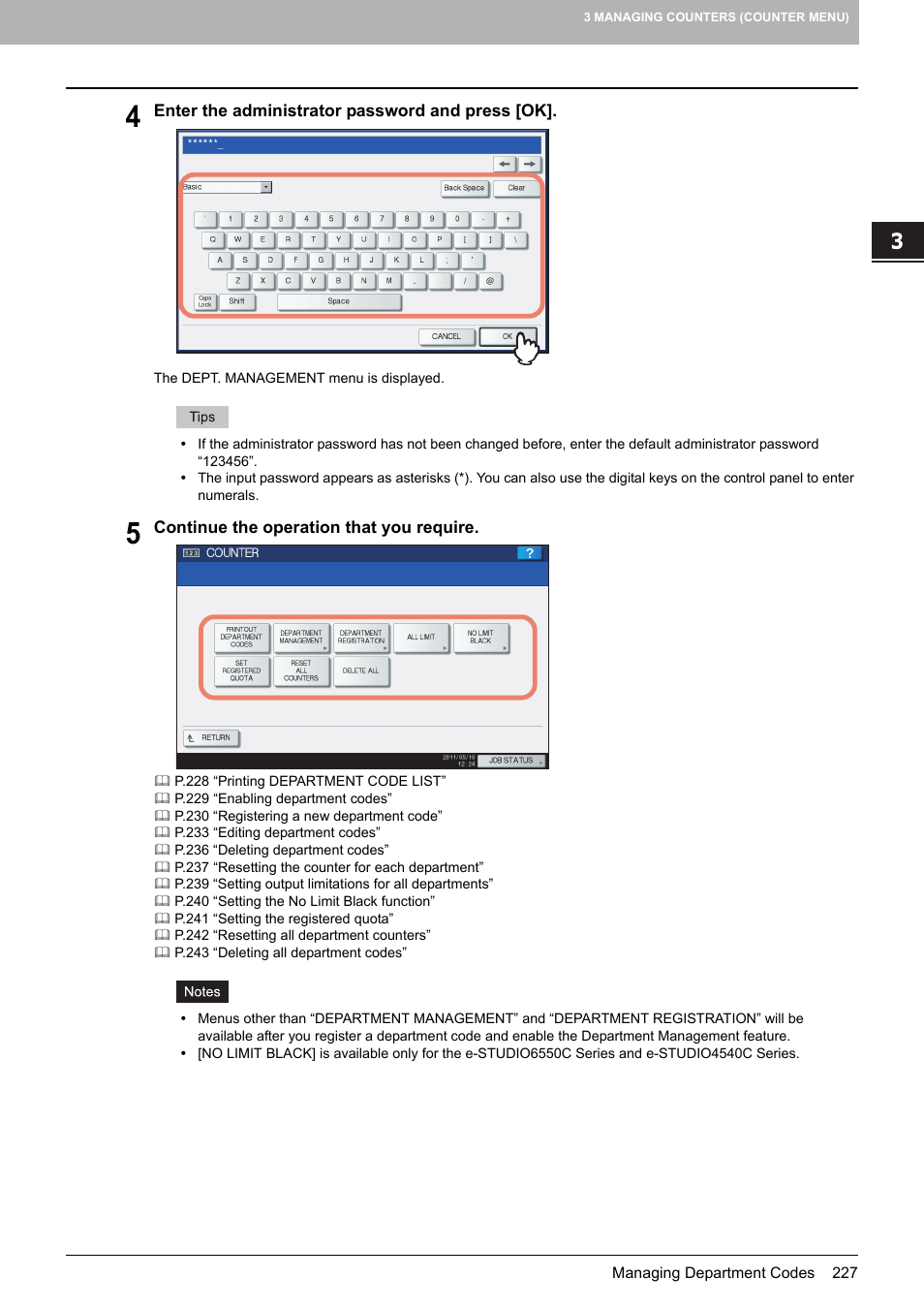 Toshiba multifunctional digital color systems e-STUDIO4540C User Manual | Page 229 / 282