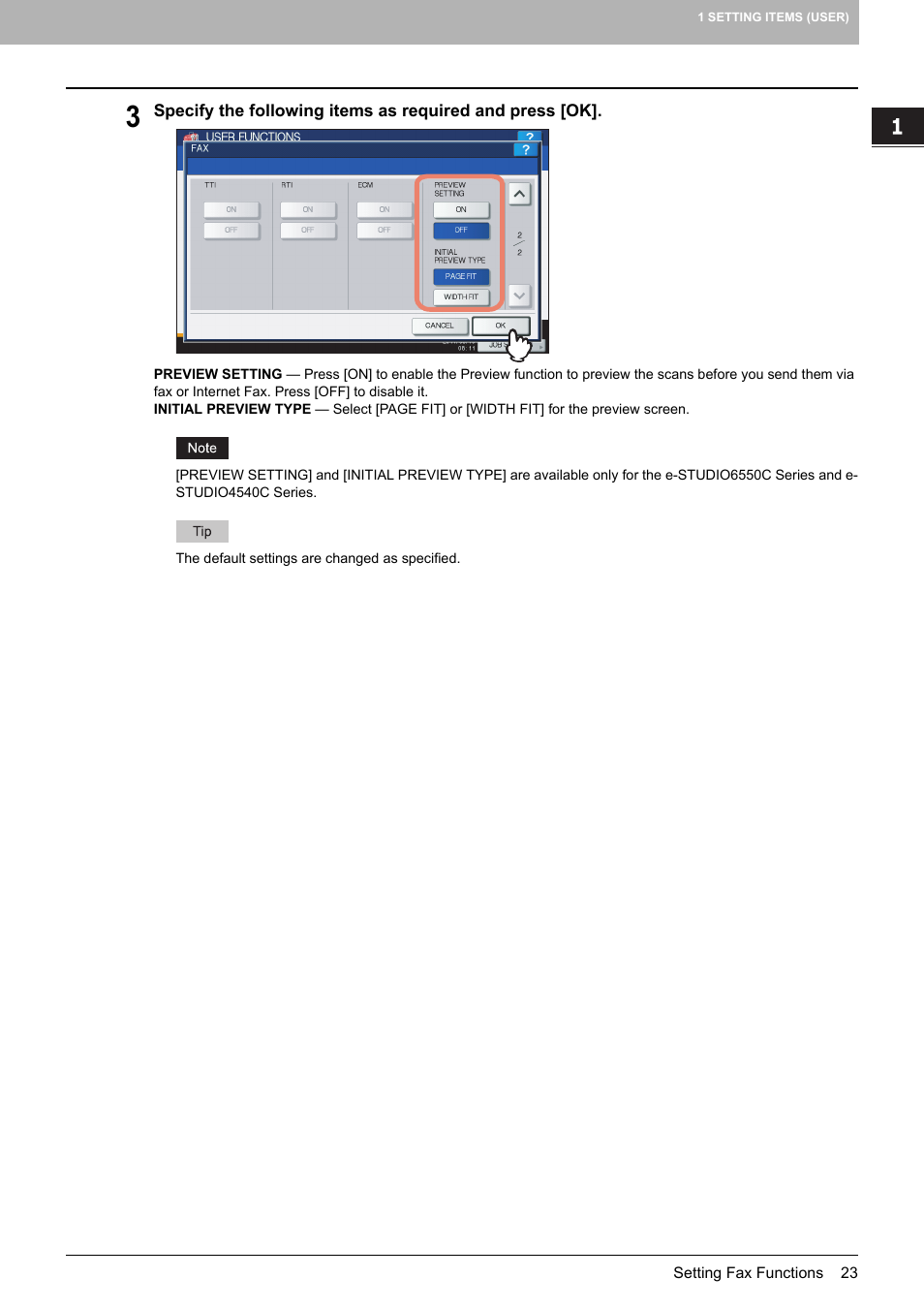 Toshiba multifunctional digital color systems e-STUDIO4540C User Manual | Page 25 / 282