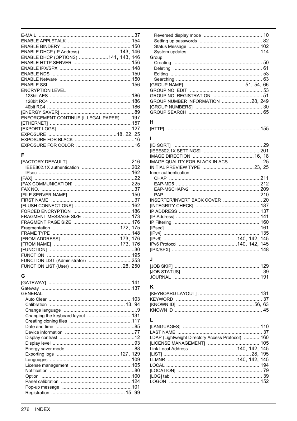 Toshiba multifunctional digital color systems e-STUDIO4540C User Manual | Page 278 / 282