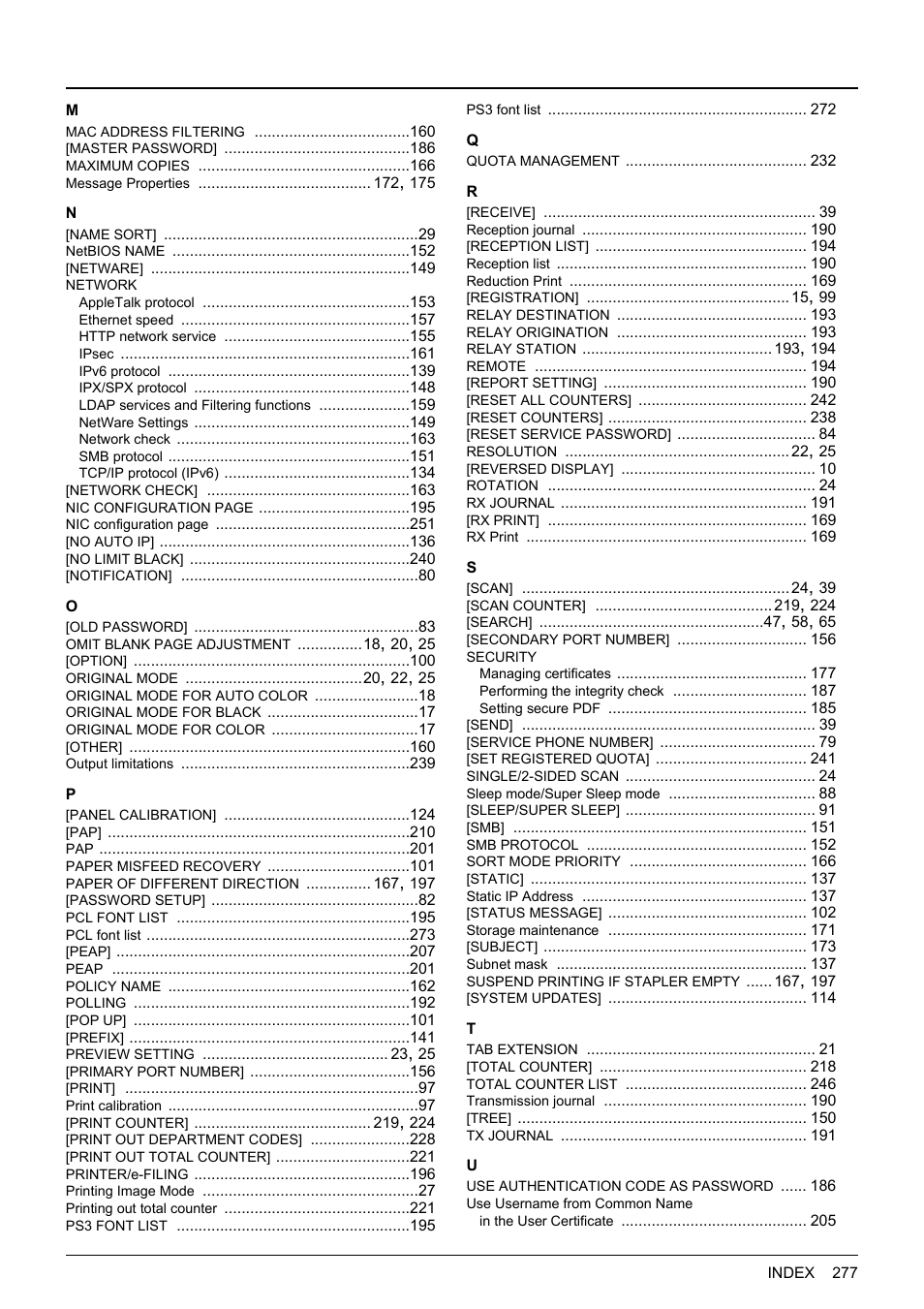 Toshiba multifunctional digital color systems e-STUDIO4540C User Manual | Page 279 / 282