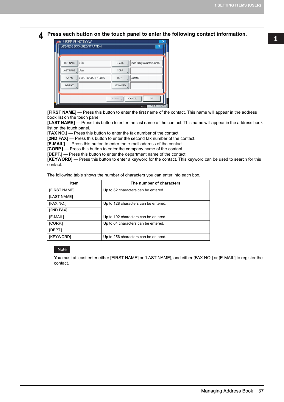 Toshiba multifunctional digital color systems e-STUDIO4540C User Manual | Page 39 / 282