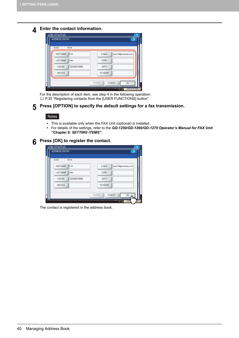 Toshiba multifunctional digital color systems e-STUDIO4540C User Manual | Page 42 / 282