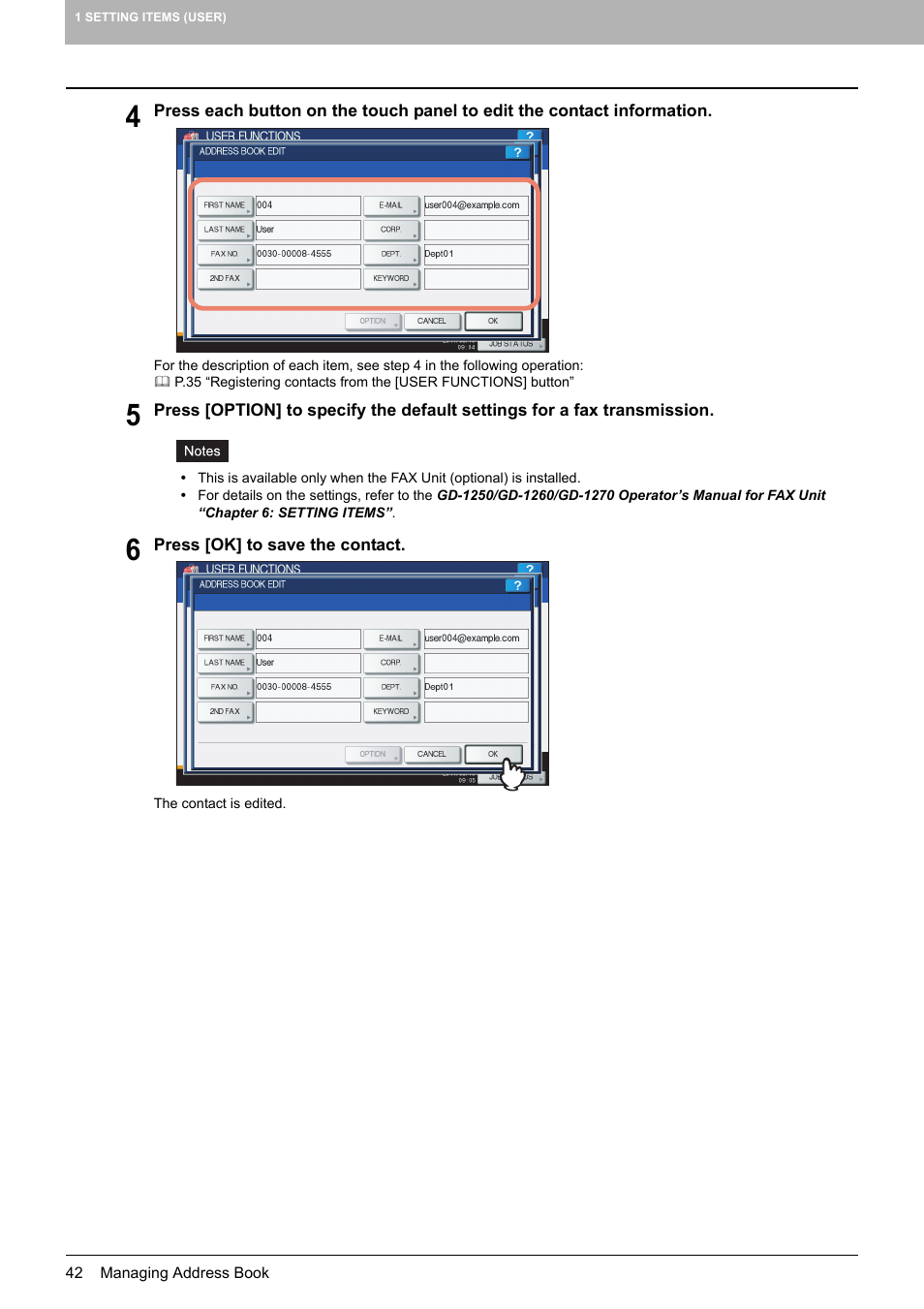 Toshiba multifunctional digital color systems e-STUDIO4540C User Manual | Page 44 / 282