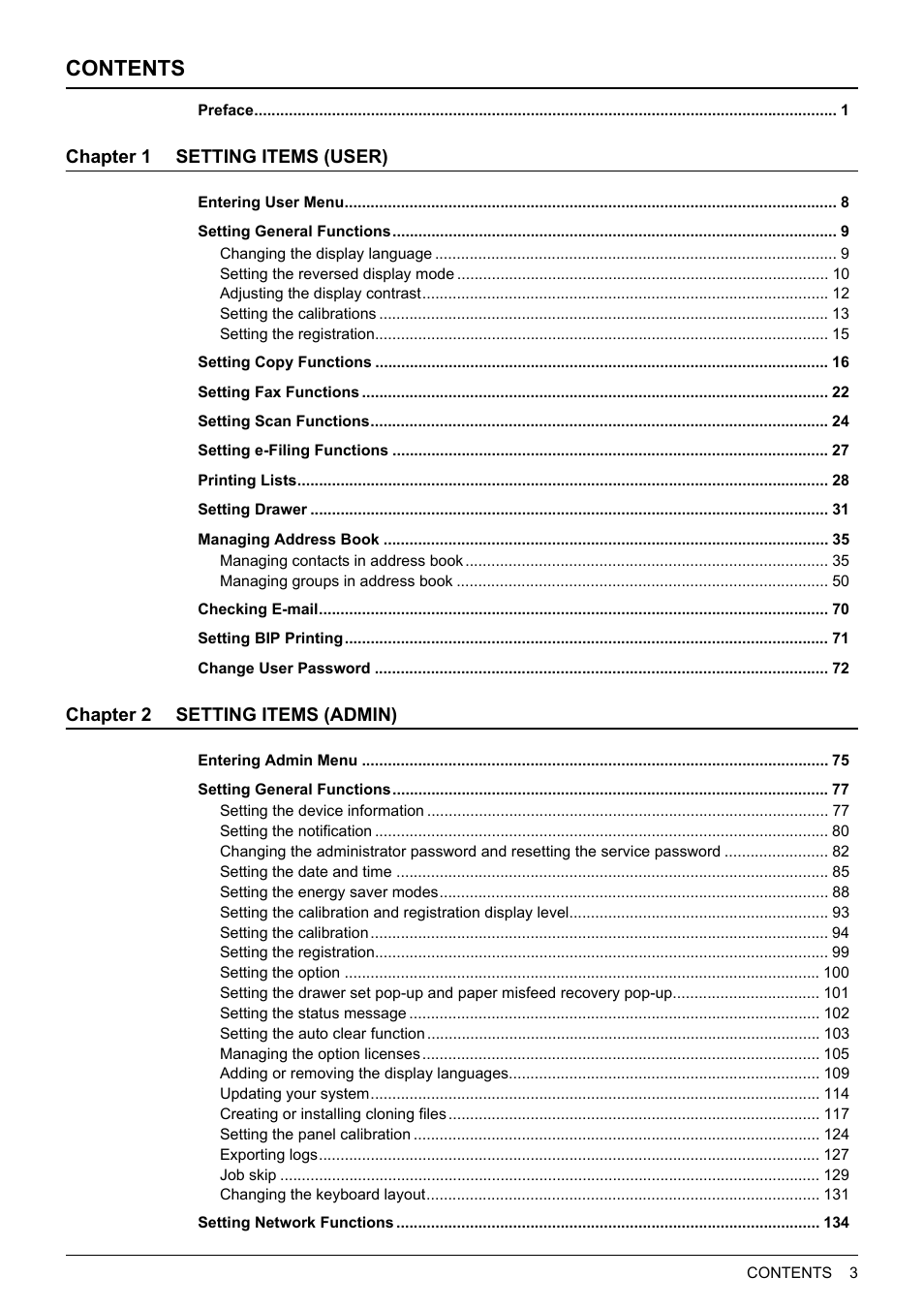 Toshiba multifunctional digital color systems e-STUDIO4540C User Manual | Page 5 / 282