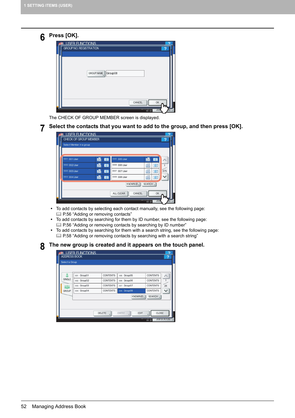 Toshiba multifunctional digital color systems e-STUDIO4540C User Manual | Page 54 / 282