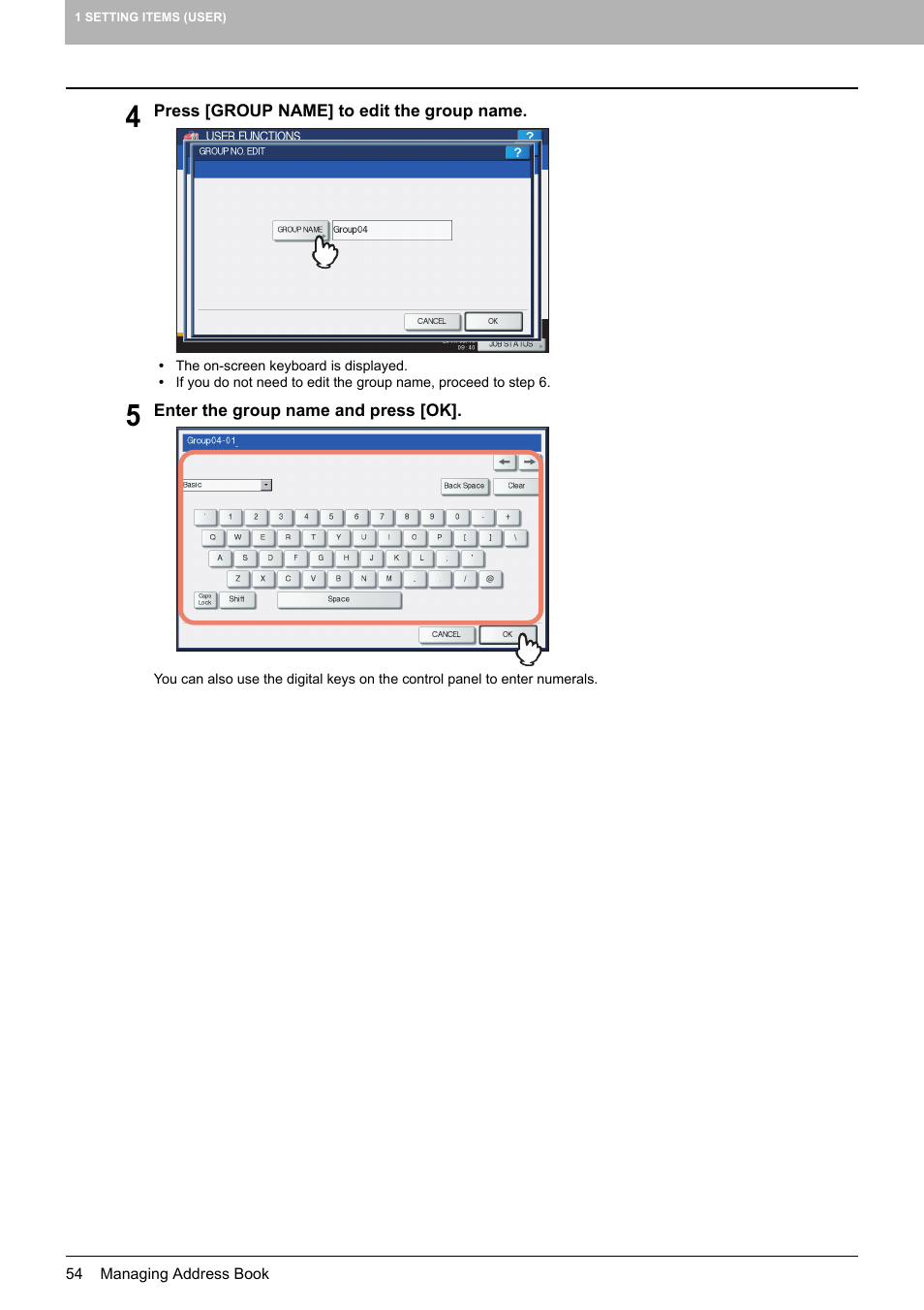 Toshiba multifunctional digital color systems e-STUDIO4540C User Manual | Page 56 / 282