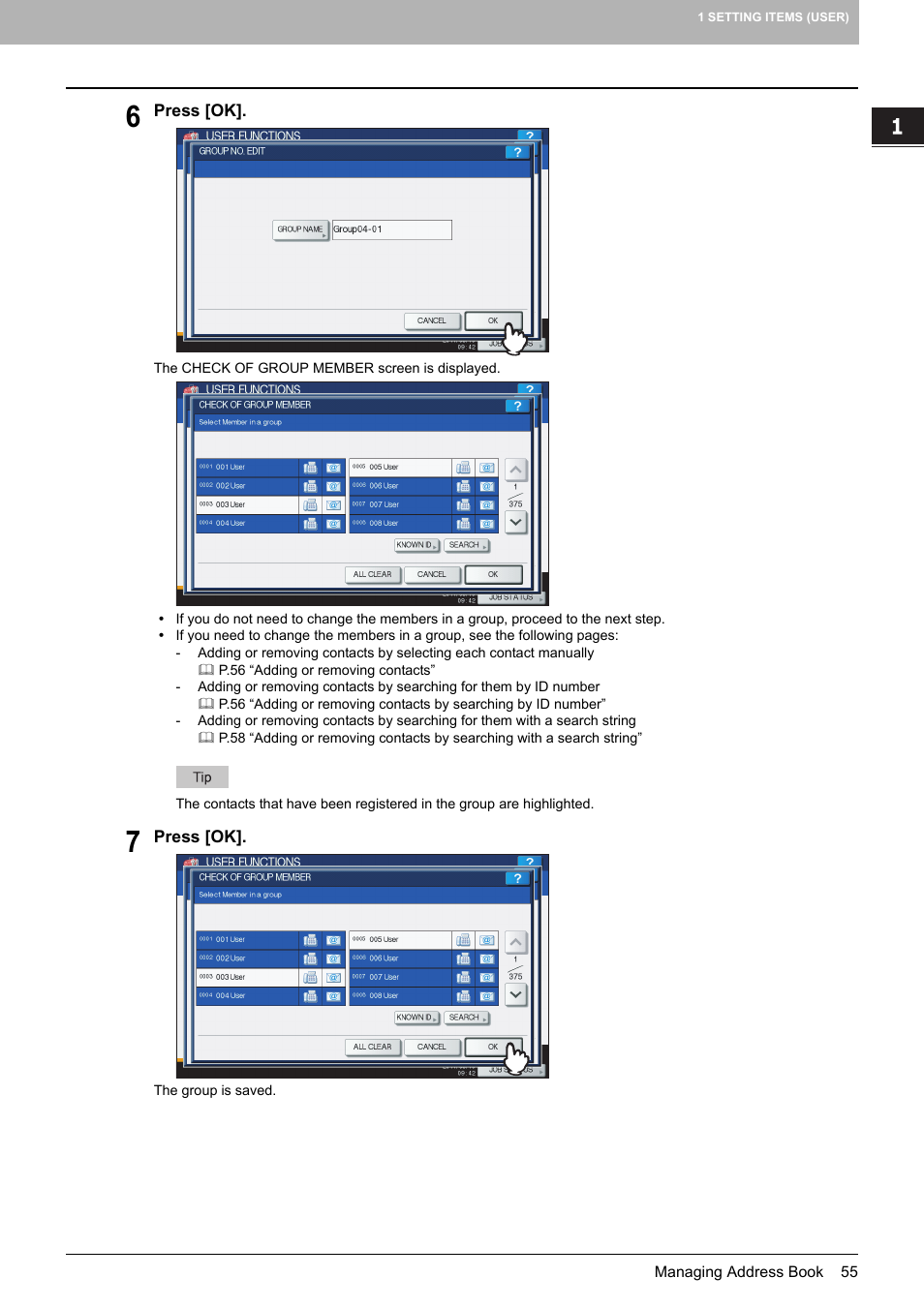 Toshiba multifunctional digital color systems e-STUDIO4540C User Manual | Page 57 / 282