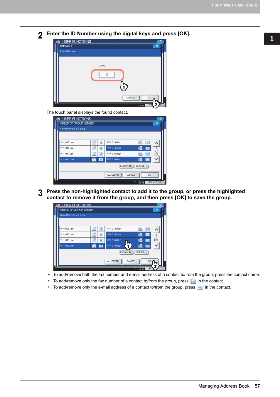 Toshiba multifunctional digital color systems e-STUDIO4540C User Manual | Page 59 / 282