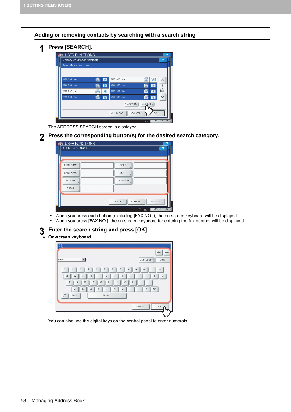 Toshiba multifunctional digital color systems e-STUDIO4540C User Manual | Page 60 / 282