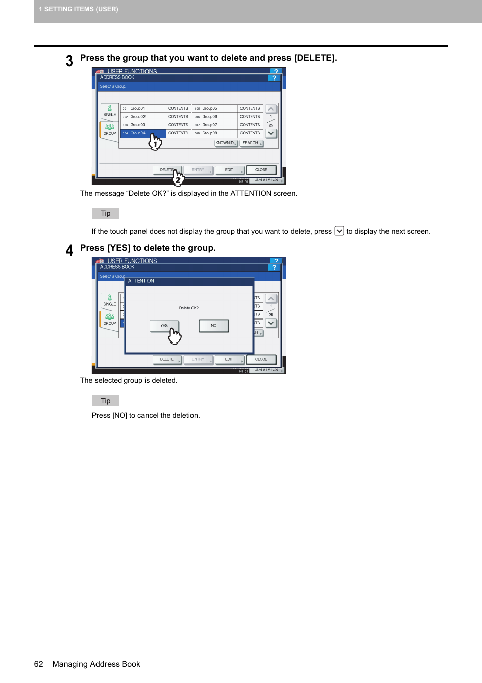 Toshiba multifunctional digital color systems e-STUDIO4540C User Manual | Page 64 / 282