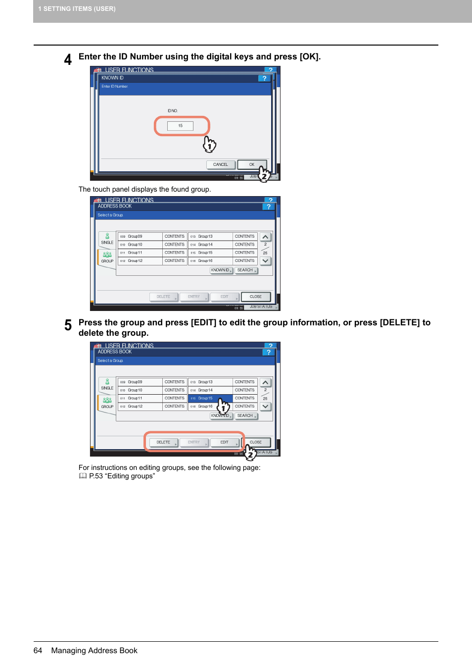 Toshiba multifunctional digital color systems e-STUDIO4540C User Manual | Page 66 / 282