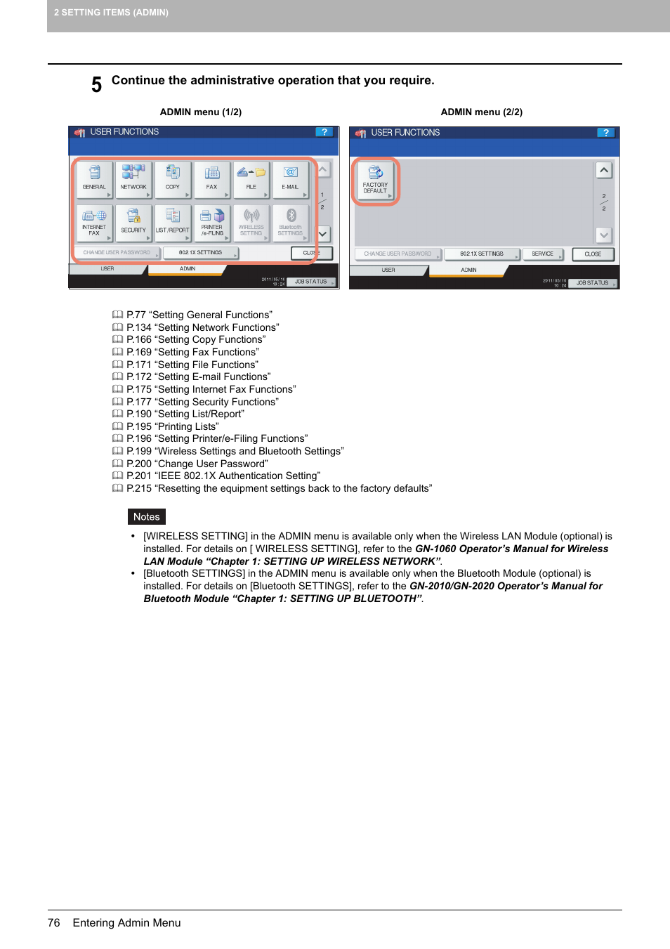Toshiba multifunctional digital color systems e-STUDIO4540C User Manual | Page 78 / 282