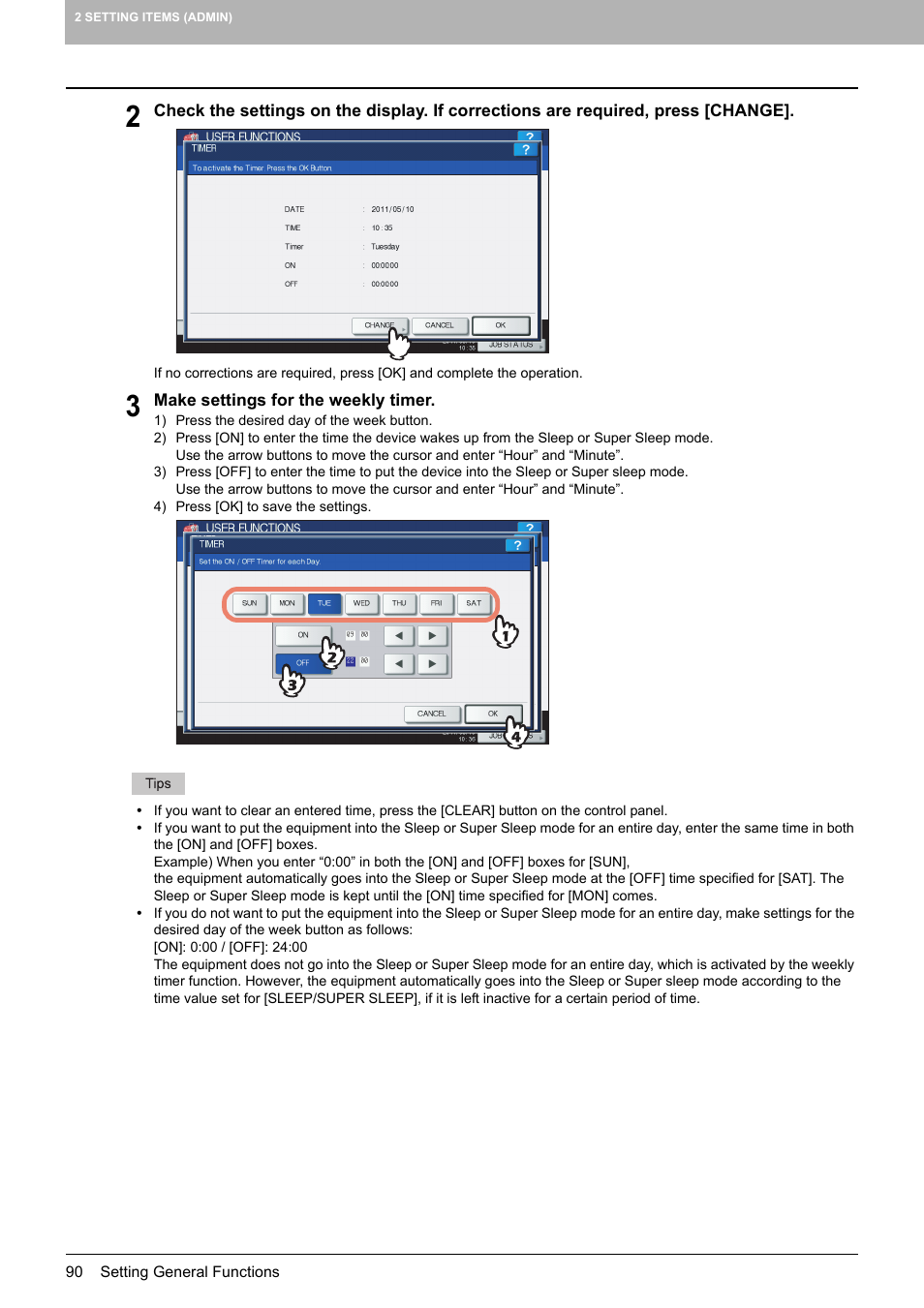 Toshiba multifunctional digital color systems e-STUDIO4540C User Manual | Page 92 / 282