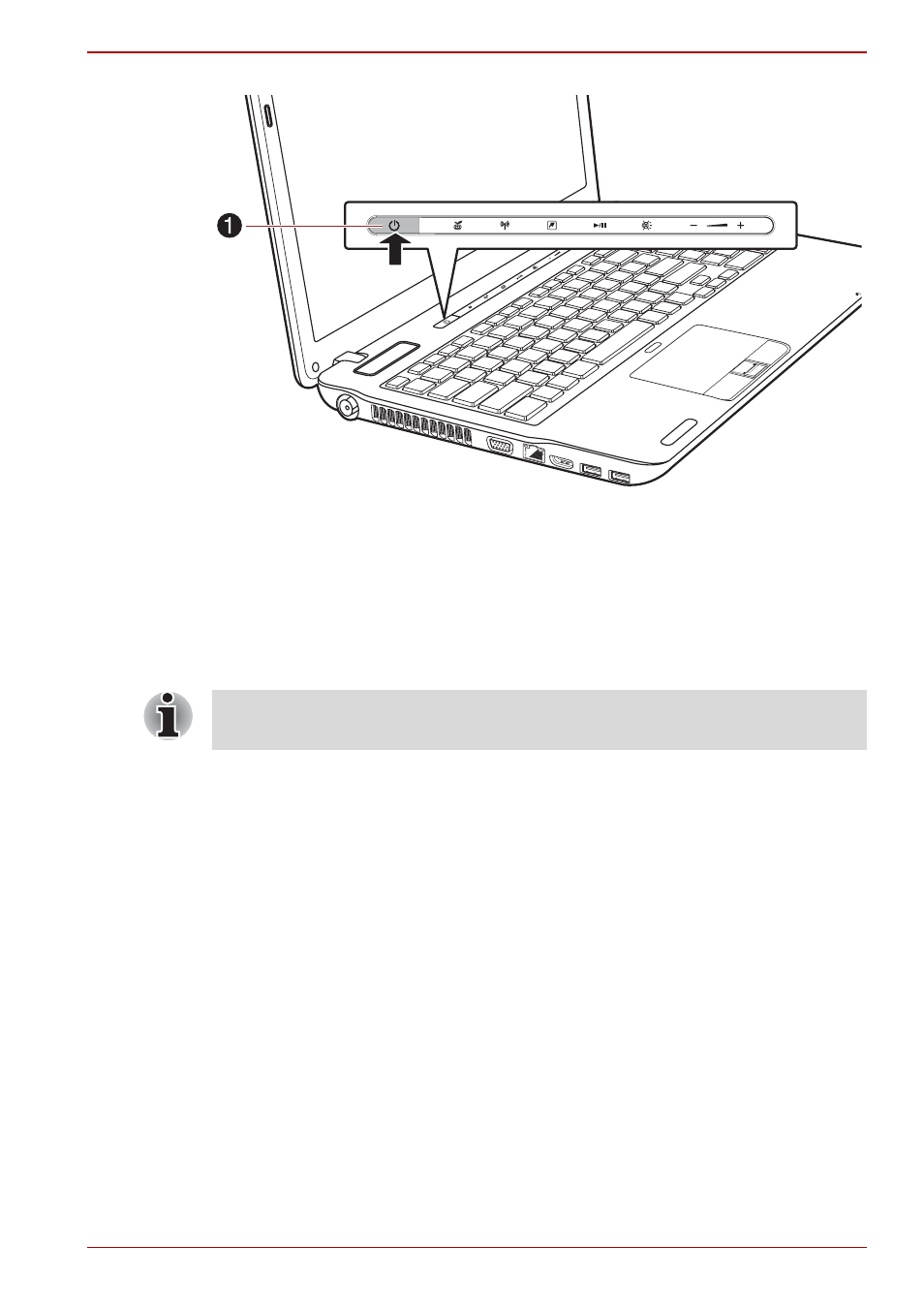 To the section, Starting, Up for the first time | Starting up for the first time, Turning off the power | Toshiba P750D User Manual | Page 29 / 221