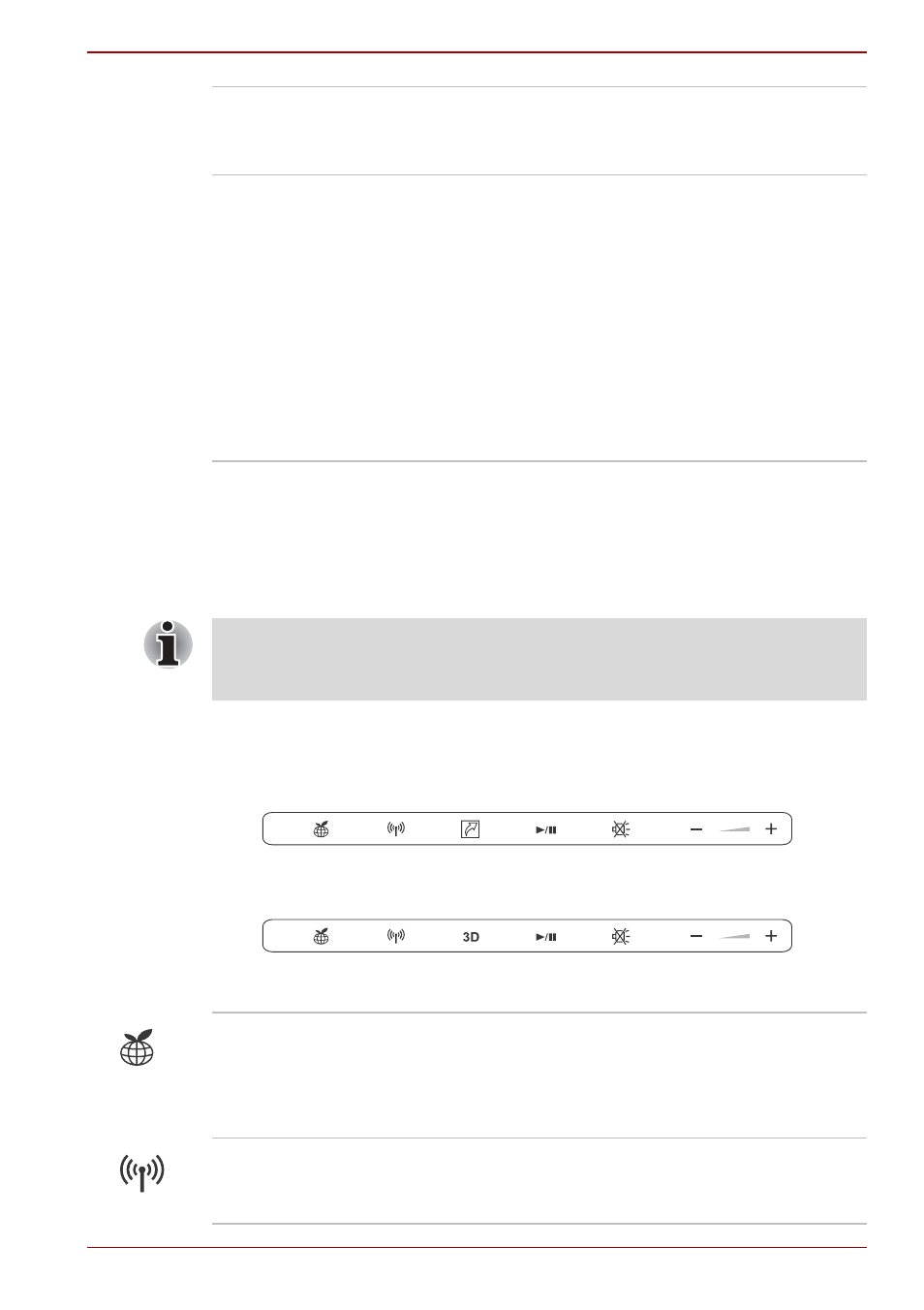 Function buttons, Function buttons -10 | Toshiba P750D User Manual | Page 47 / 221