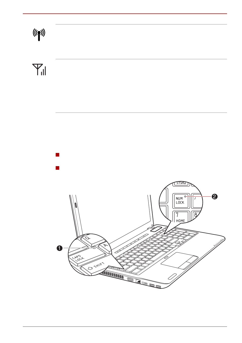 Keyboard indicators | Toshiba P750D User Manual | Page 50 / 221