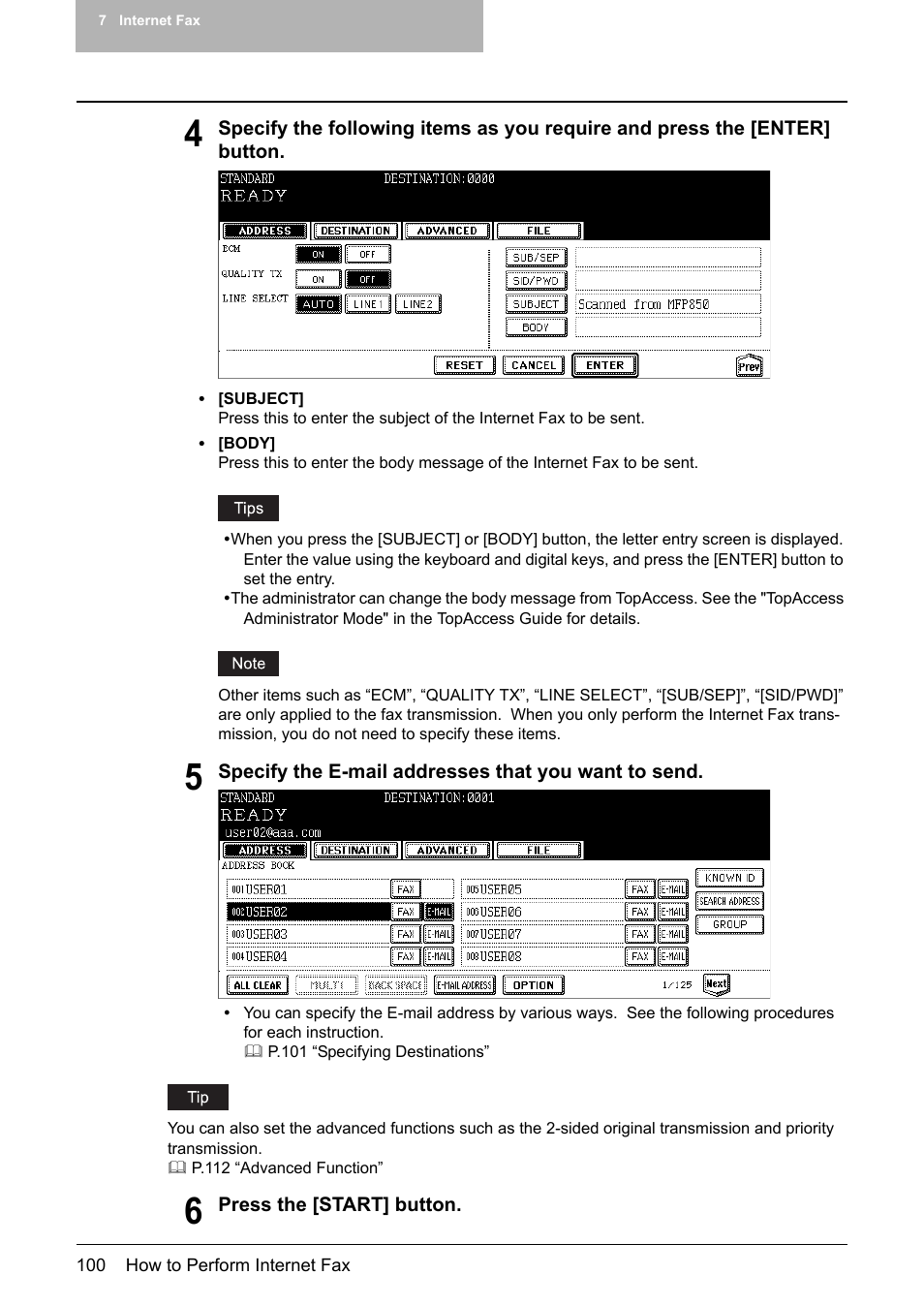 Toshiba E-STUDIO 352 User Manual | Page 100 / 142