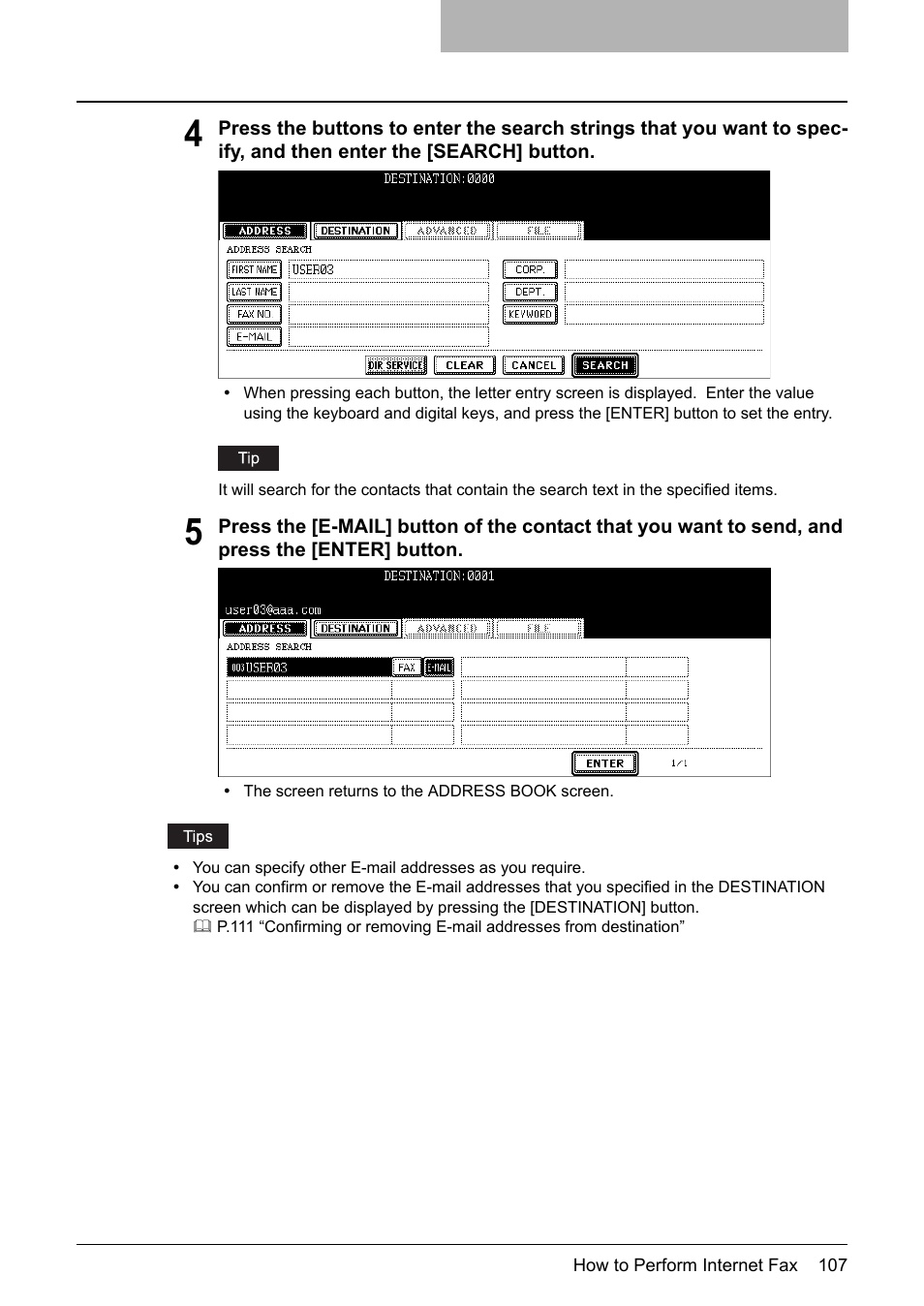 Toshiba E-STUDIO 352 User Manual | Page 107 / 142