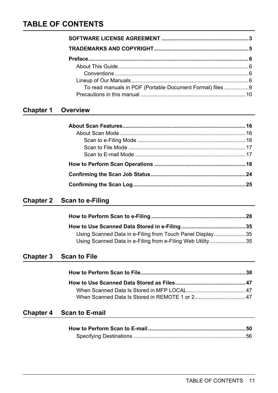 Toshiba E-STUDIO 352 User Manual | Page 11 / 142