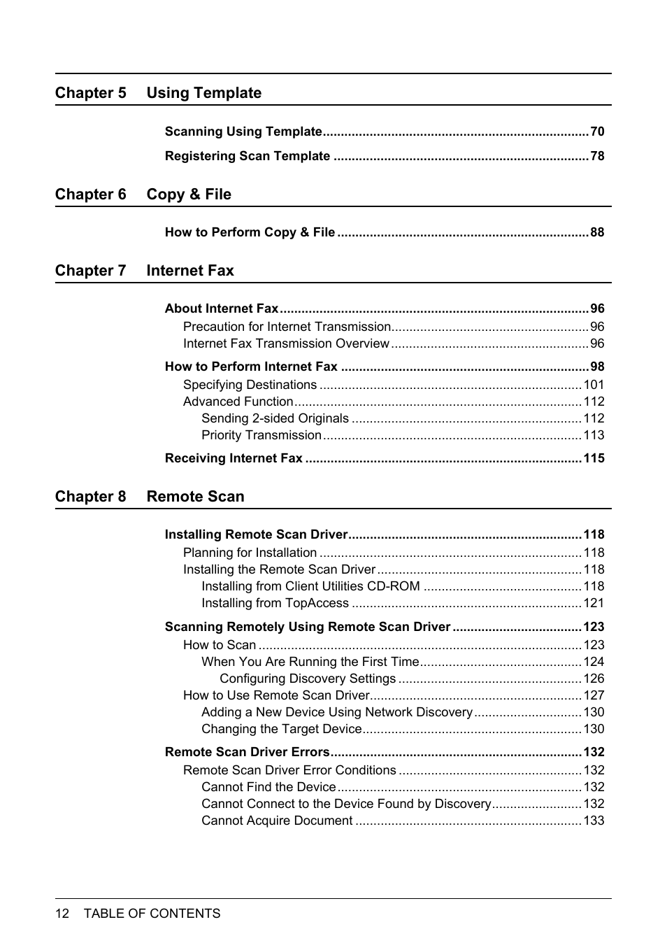 Toshiba E-STUDIO 352 User Manual | Page 12 / 142