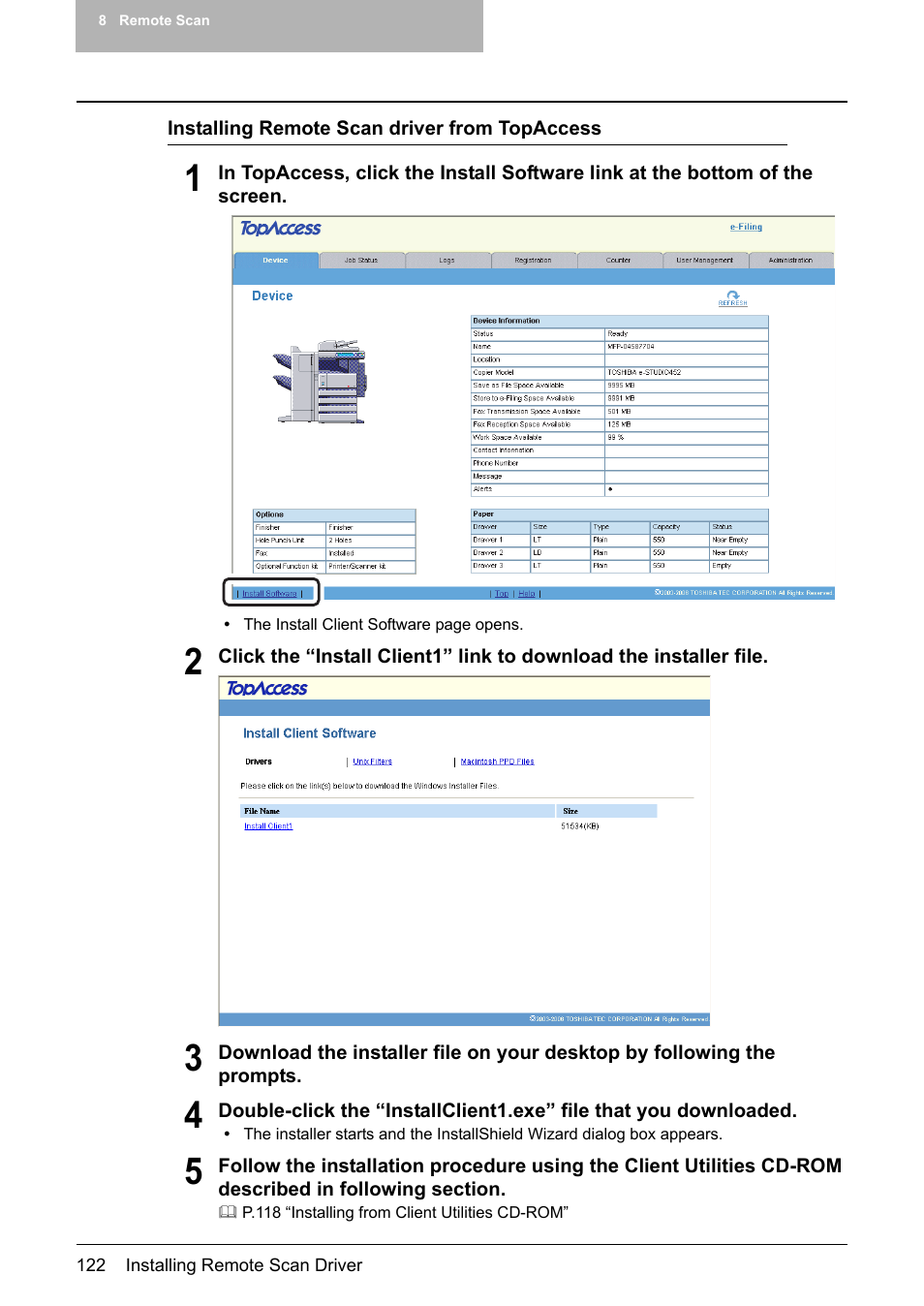 Toshiba E-STUDIO 352 User Manual | Page 122 / 142