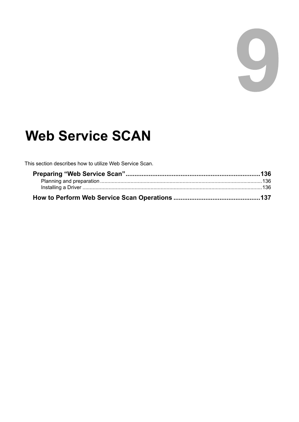 Web service scan, Chapter 9, P.135 “web service scan | Toshiba E-STUDIO 352 User Manual | Page 135 / 142