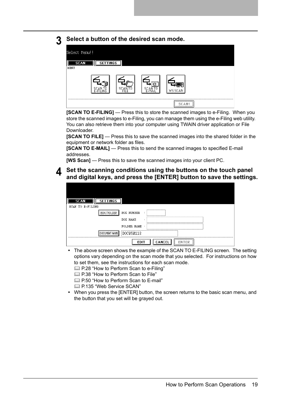 Toshiba E-STUDIO 352 User Manual | Page 19 / 142