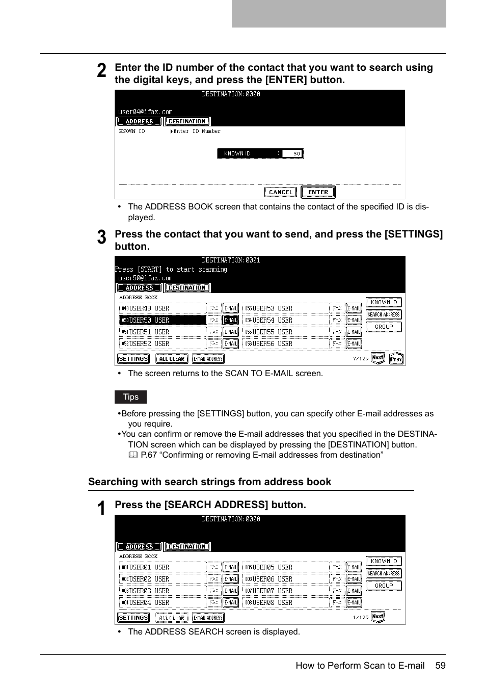 Toshiba E-STUDIO 352 User Manual | Page 59 / 142