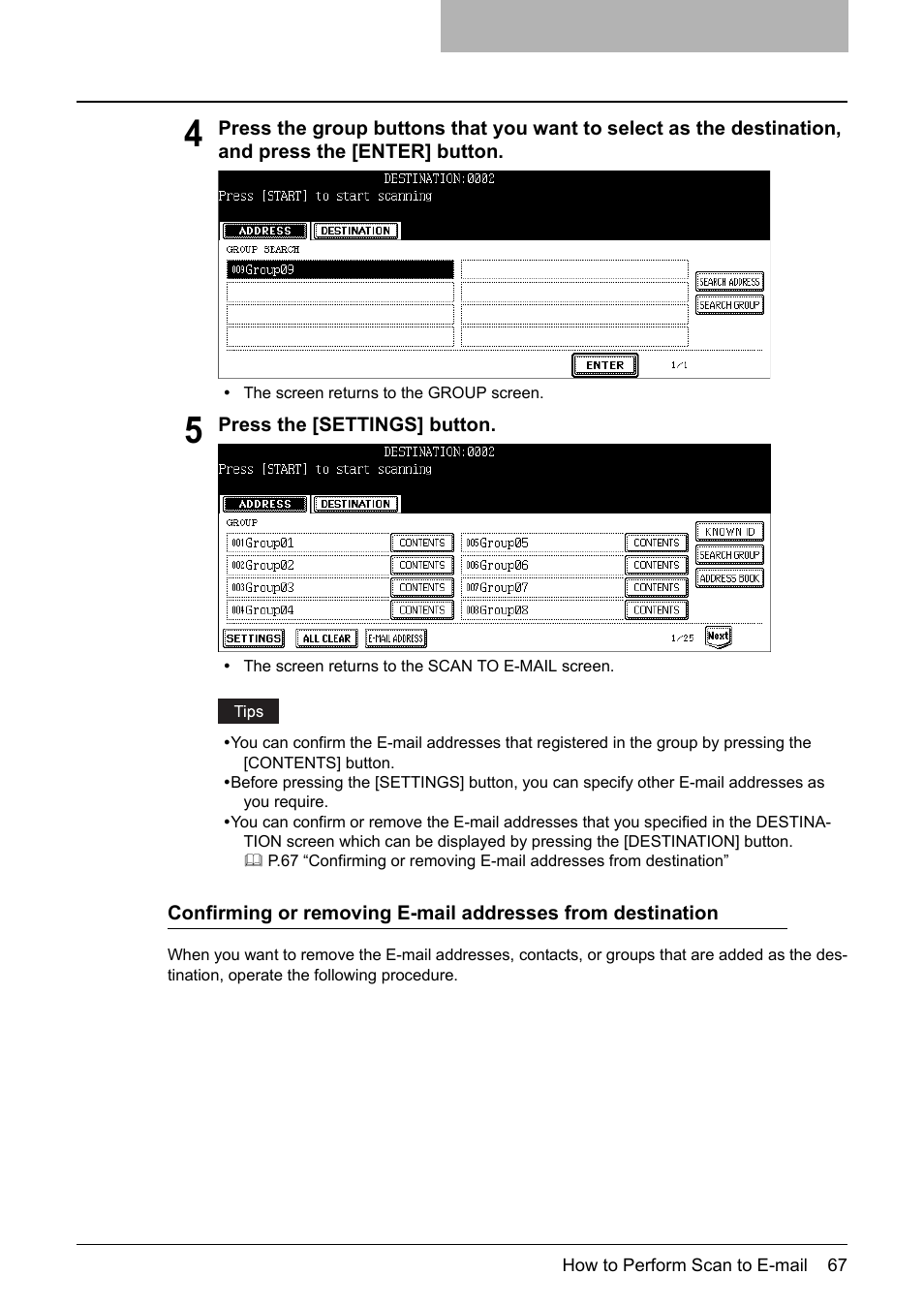 Toshiba E-STUDIO 352 User Manual | Page 67 / 142