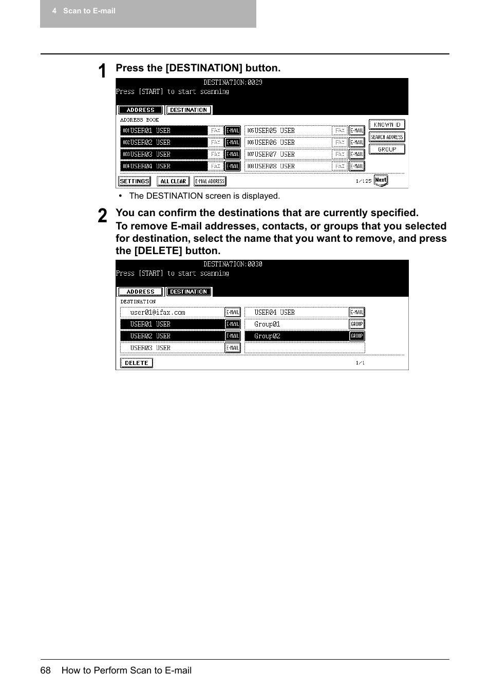Toshiba E-STUDIO 352 User Manual | Page 68 / 142