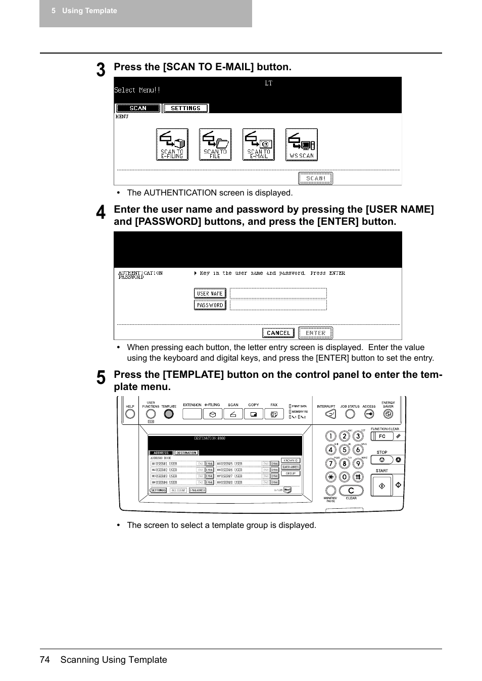 Toshiba E-STUDIO 352 User Manual | Page 74 / 142