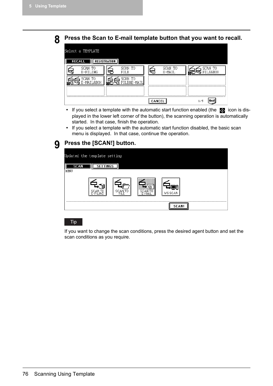 Toshiba E-STUDIO 352 User Manual | Page 76 / 142