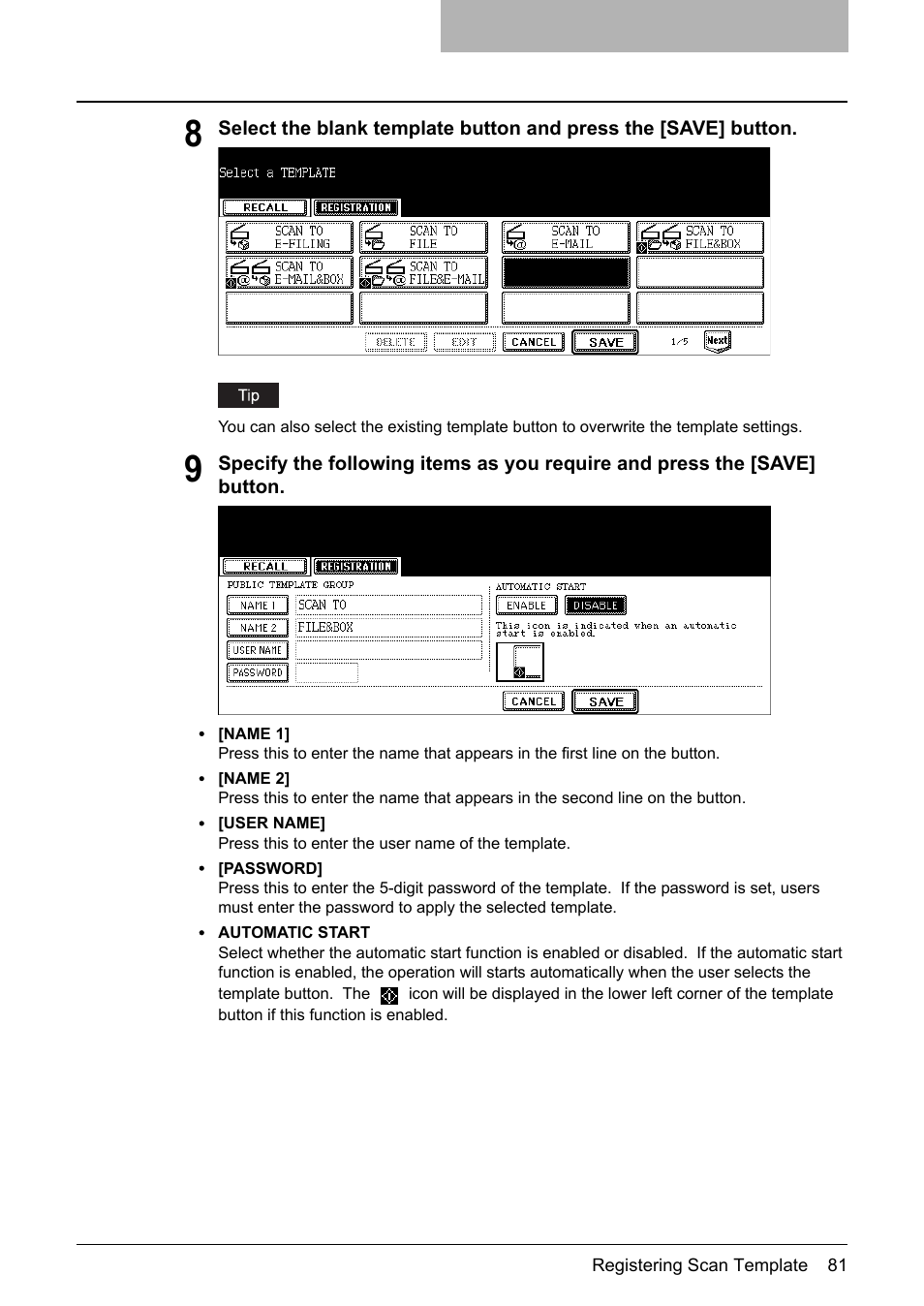 Toshiba E-STUDIO 352 User Manual | Page 81 / 142