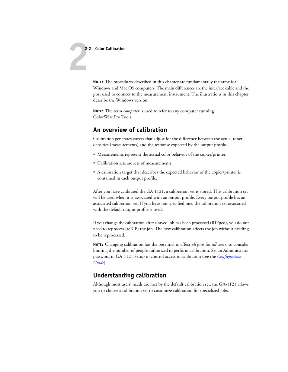 An overview of calibration, Understanding calibration | Toshiba GA-1121 User Manual | Page 38 / 118