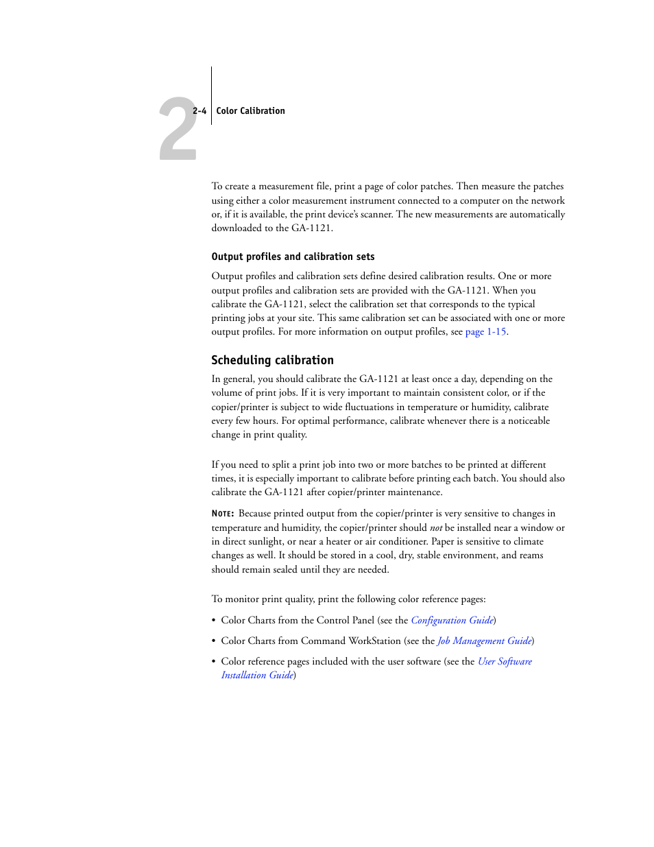 Scheduling calibration | Toshiba GA-1121 User Manual | Page 40 / 118