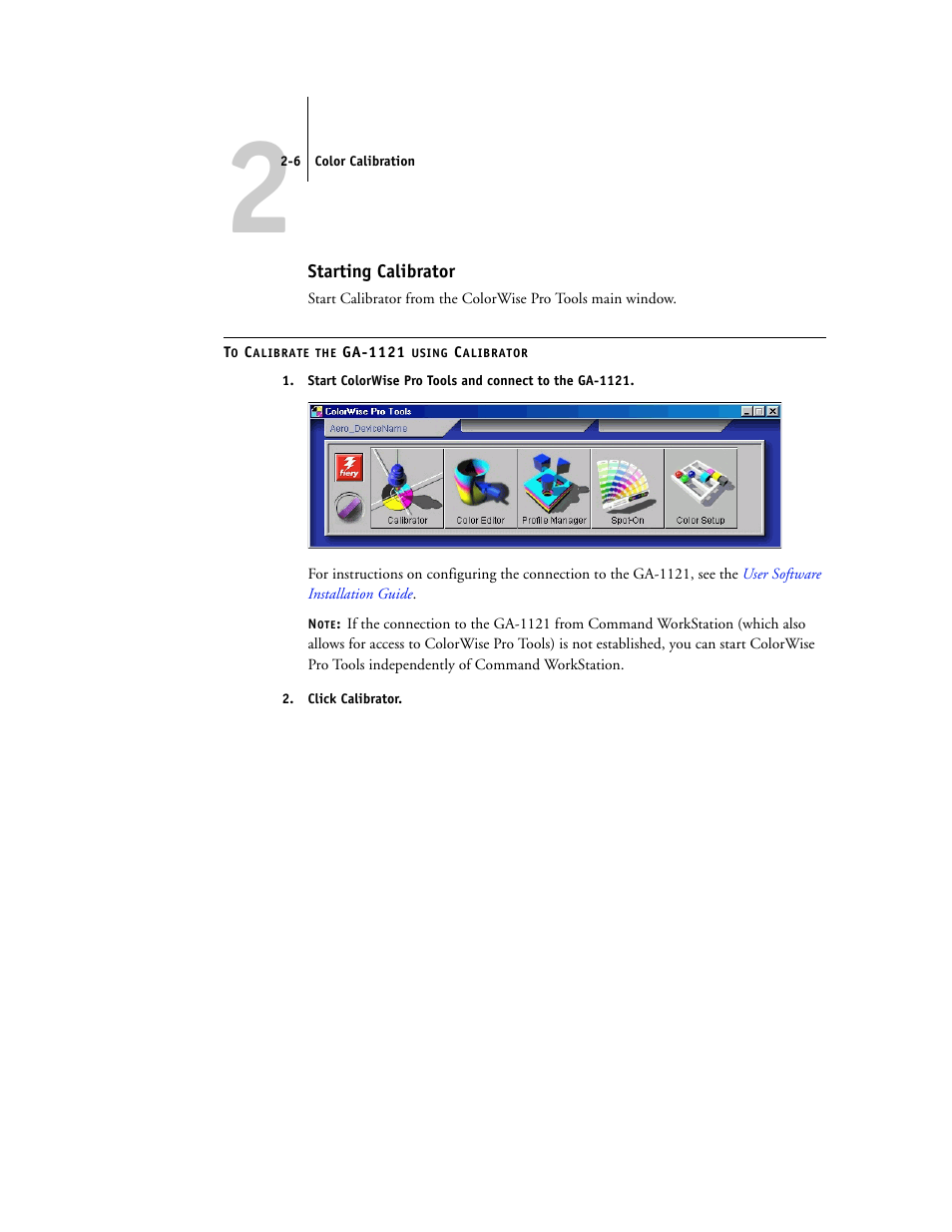 Starting calibrator | Toshiba GA-1121 User Manual | Page 42 / 118