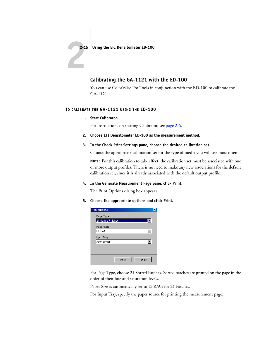 Calibrating the ga-1121 with the ed-100 | Toshiba GA-1121 User Manual | Page 51 / 118