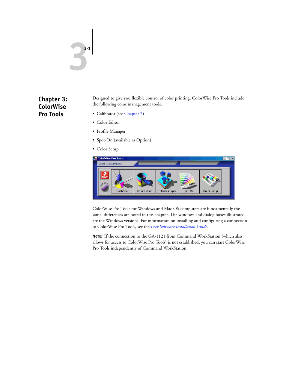 Chapter 3: colorwise pro tools, Chapter 3 | Toshiba GA-1121 User Manual | Page 67 / 118