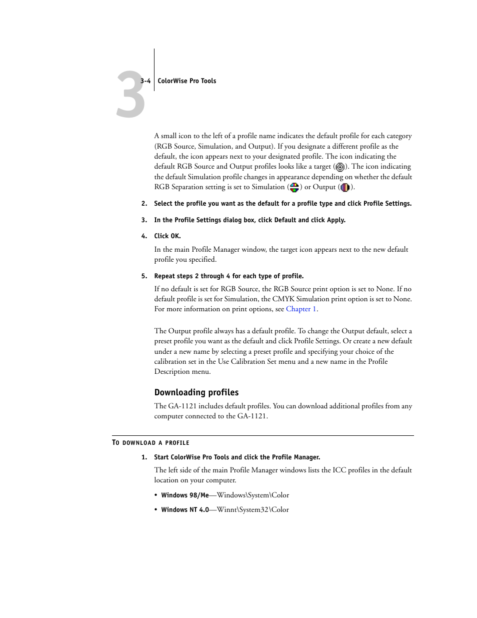 Downloading profiles | Toshiba GA-1121 User Manual | Page 70 / 118